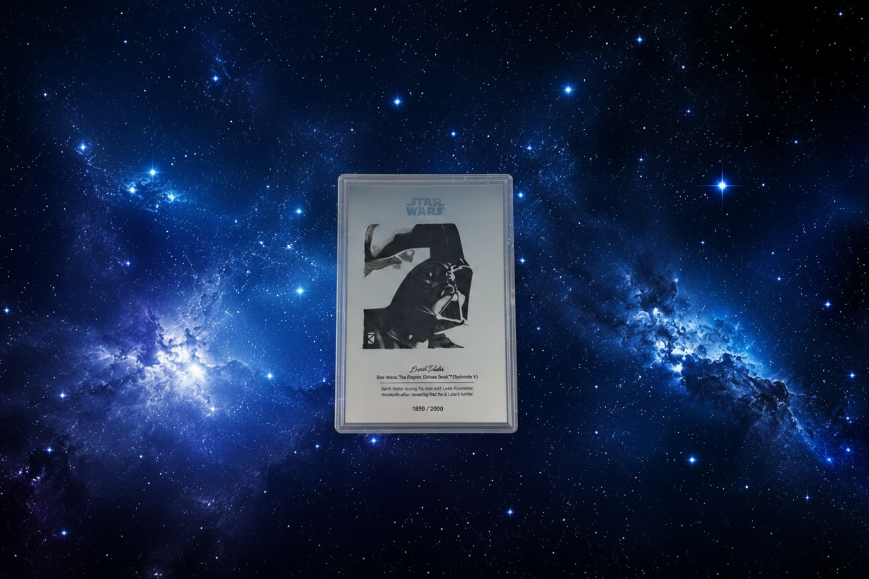 Darth Vader Silver Foil Space Header