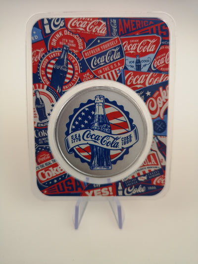Coca-Cola 140th Anniversary 1oz 999 Pure Silver Round – Limited Edition Collectible