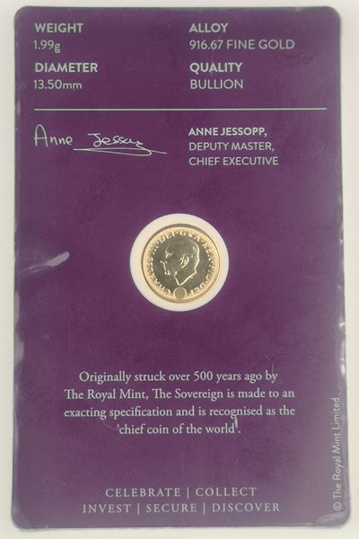 2026 Quarter Sovereign 916.67 Gold Bullion Coin